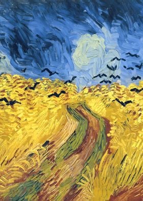 Wheatfield With Crows