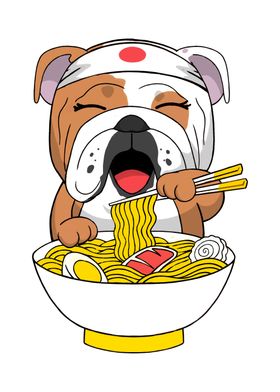 English Bulldog Ramen 