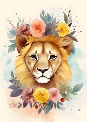 Floral Lion