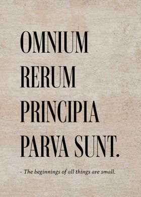 Latin Quote Beginnings