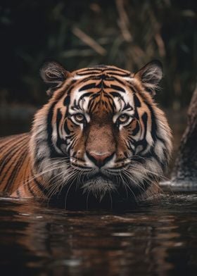 Tiger Wildlife Portrait