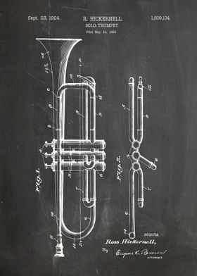 Solo trumpet patent 1924