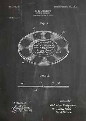 sound record patent 1903