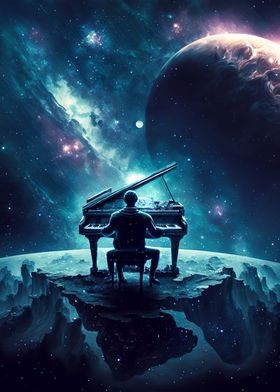 Man playing piano