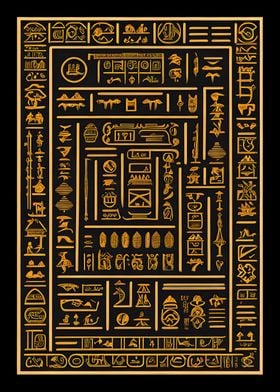 Old Egyptian Hieroglyphics