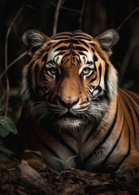 Tiger Wildlife Portrait