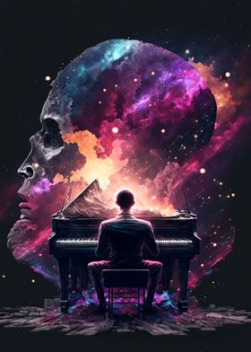 Man playing piano