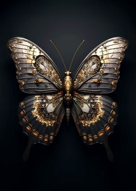 Black and Gold Butterfly