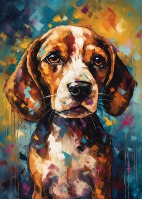 Beagle Puppy Art