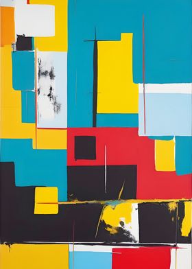 Abstract Bauhaus Painting