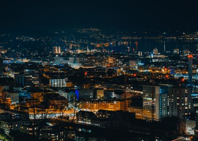 Night Zurich Switzerland