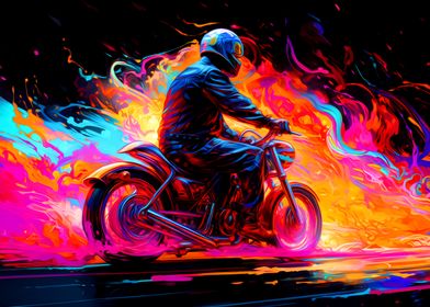 Colorful Motorcycle