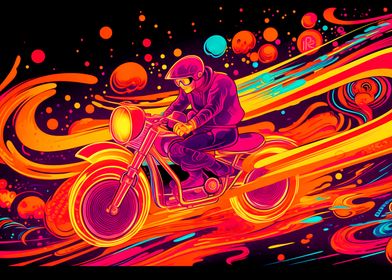 Colorful Motorcycle