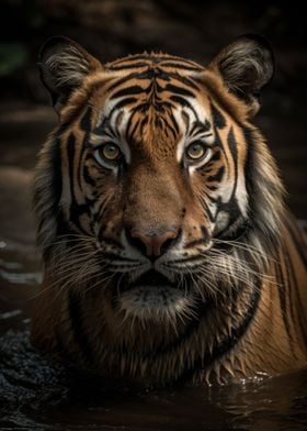 Tiger Wildlife Portrait