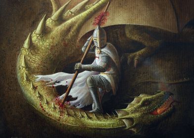 Saint George with dragon