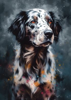 Colorful Dog Painting 