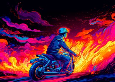 Colorful Motorcycle