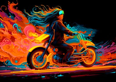 Colorful Motorcycle