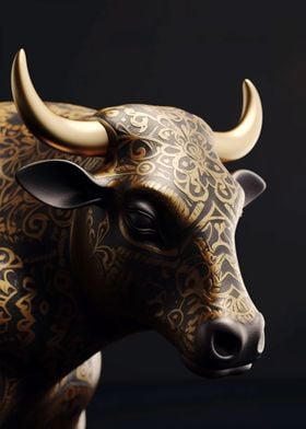 Black and Gold Ox