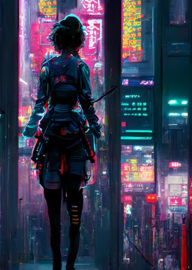 Futuristic Neon City