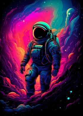 Astronaut Nebula Walk