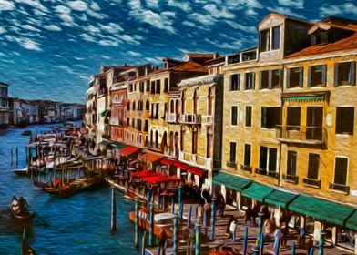 Gondolas in Venice