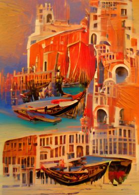 Gondolas in Venice