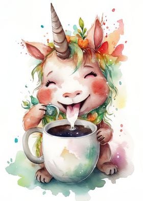 Unicorn at Coffee Time