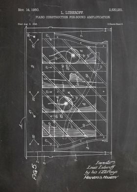 Piano patent 1950