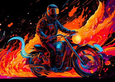 Colorful Motorcycle