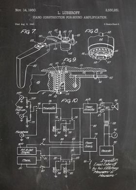 Piano patent 1950