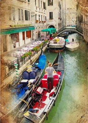 Gondolas in Venice