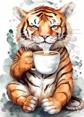 Tiger at Coffee Time