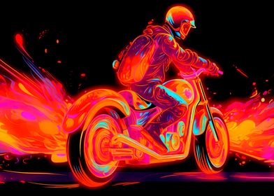 Colorful Motorcycle