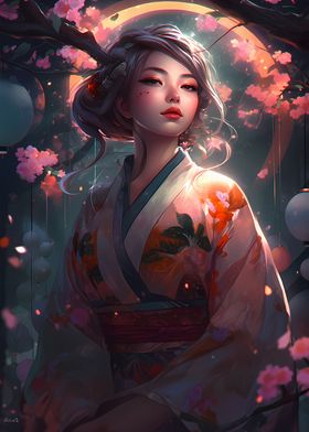 Japan Anime Cherry Blossom