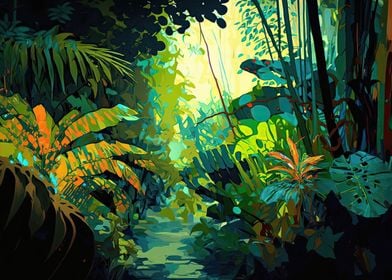 Impressionist jungle