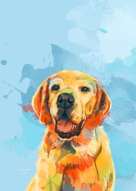Labrador Dog Portrait
