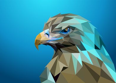 Eagle Lowpoly Art