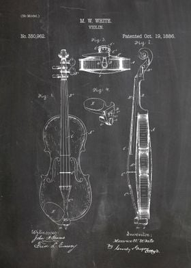 Violin patent 1886