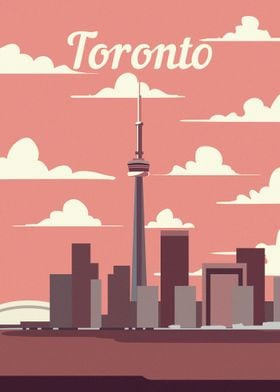 Toronto city skyline