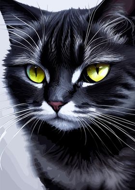 Cute Cat Yellow Eyes