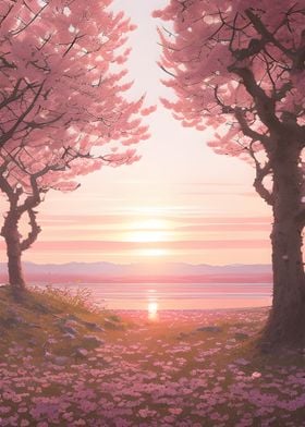 Sakura sunset