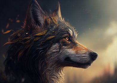 Wolf Painting