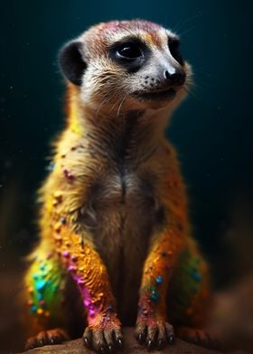 Colorful Meerkat