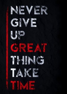 give up poster