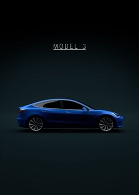 Tesla Model 3 2018 Blue