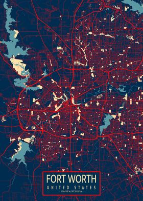 Fort Worth City Map Hope