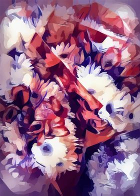 abstract chrysanthemum