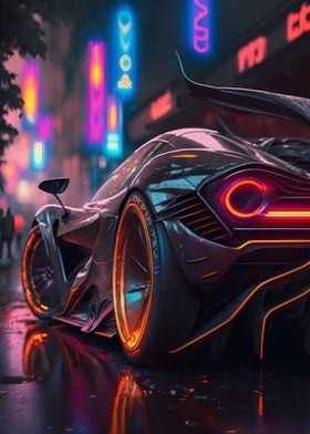 Neon Futuristic McLaren