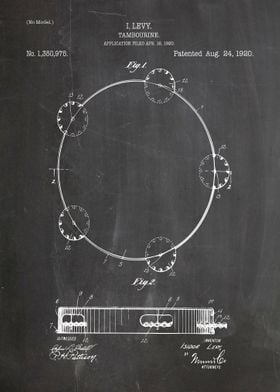 Tambourine patent 1920